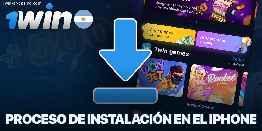 Instalación de la aplicación 1Win en iPhone