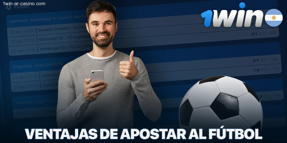 Beneficios de las apuestas de fútbol en 1Win para los argentinos