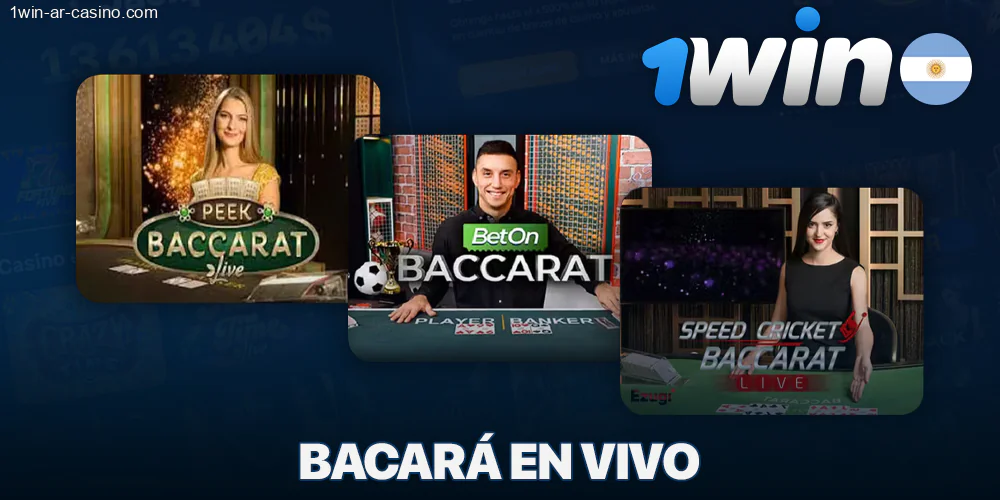 Bacará en 1Win casino en vivo