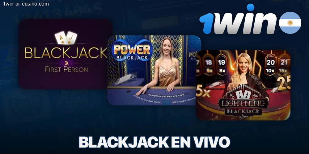 Blackjack en 1Win casino en vivo