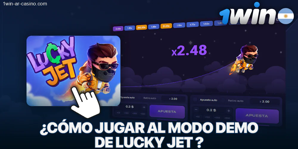 Modo de juego de demostración Lucky Jet en 1win