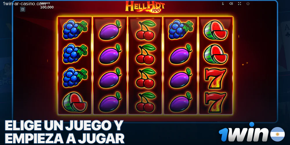 Elige un juego y comienza a jugar con 1Win