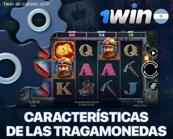 Características de las tragamonedas en el casino 1Win