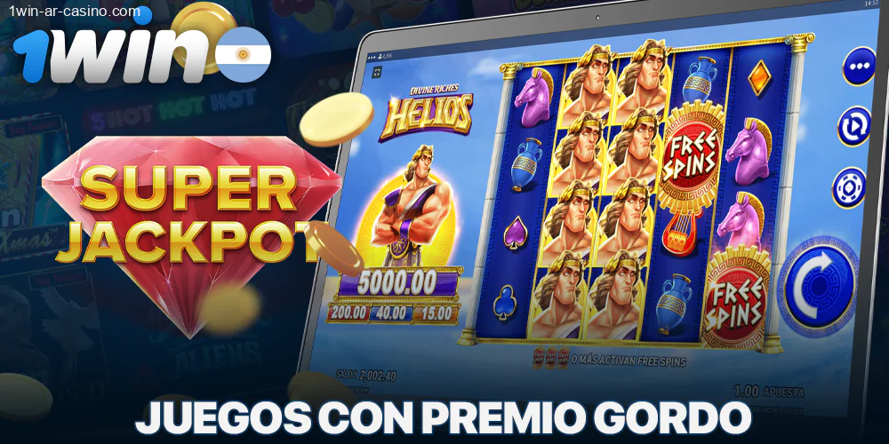 Tragamonedas con jackpot en 1Win Casino