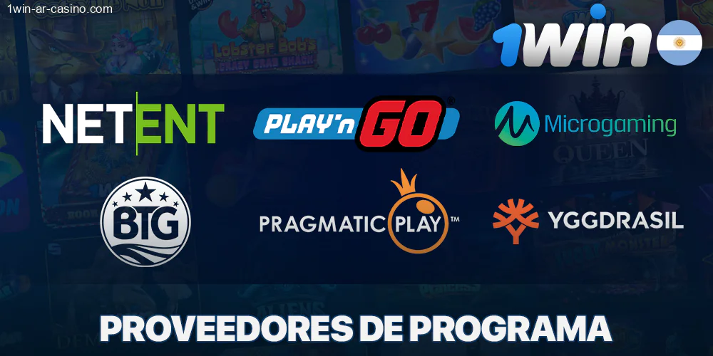 Proveedores de Software de tragamonedas de casino 1Win