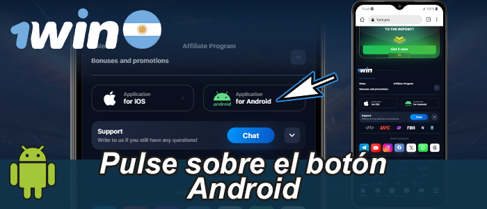Haga clic en Android