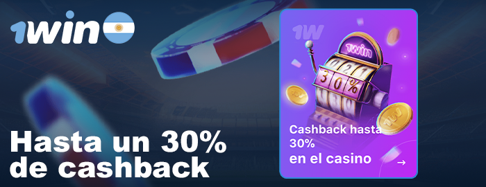 Cashback de máximo 30%