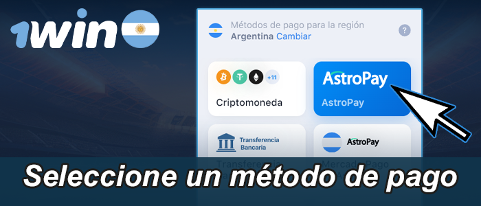 Escoja un método de pago de la lista