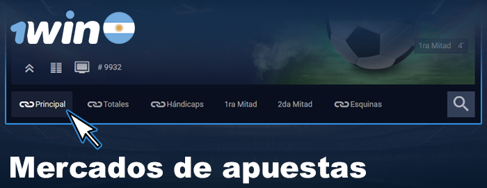 Mercados de apuestas 1win