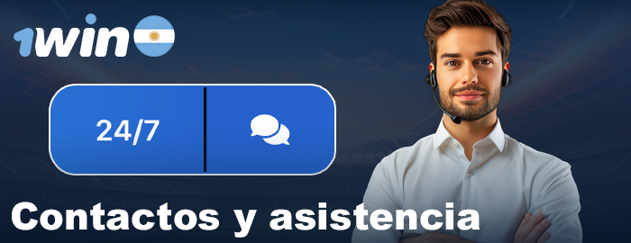 Contacto y soporte en 1win