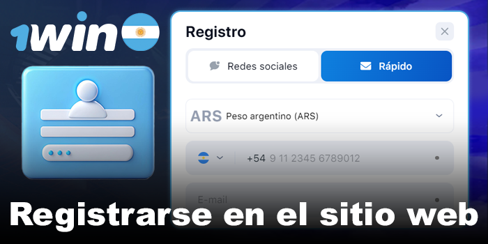 Registro en el sitio de 1win