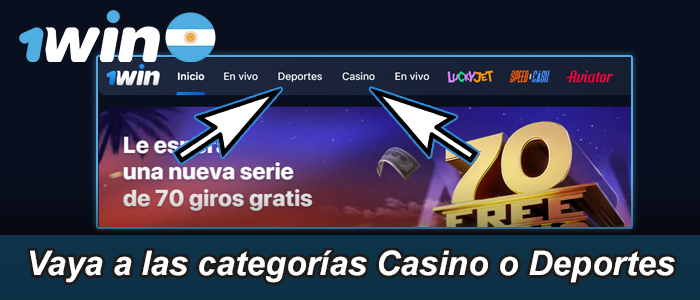 Haz tu apuesta en 1win Argentina