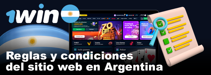 Términos y condiciones del sitio web de 1win Argentina
