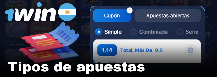 Tipos de apuestas para los jugadores de 1win Argentina